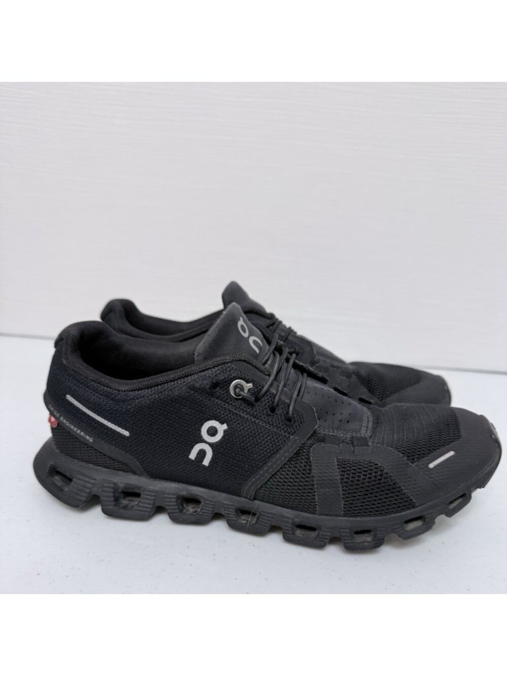 On Cloud 59.98905 Athletic Sneaker Womens 8 Black Mesh Running Jogging
